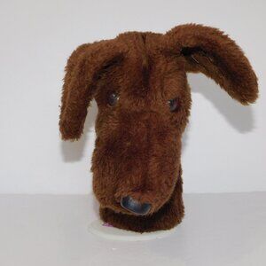 VTG 1980  Daphne 12" Plush Brown Chocolate Lab Golf Club HeadCover Dog